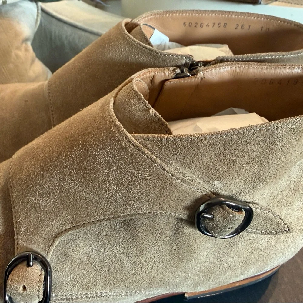 Boss Suede Double Monk Strap Chelsea boot - Picture 5 of 9